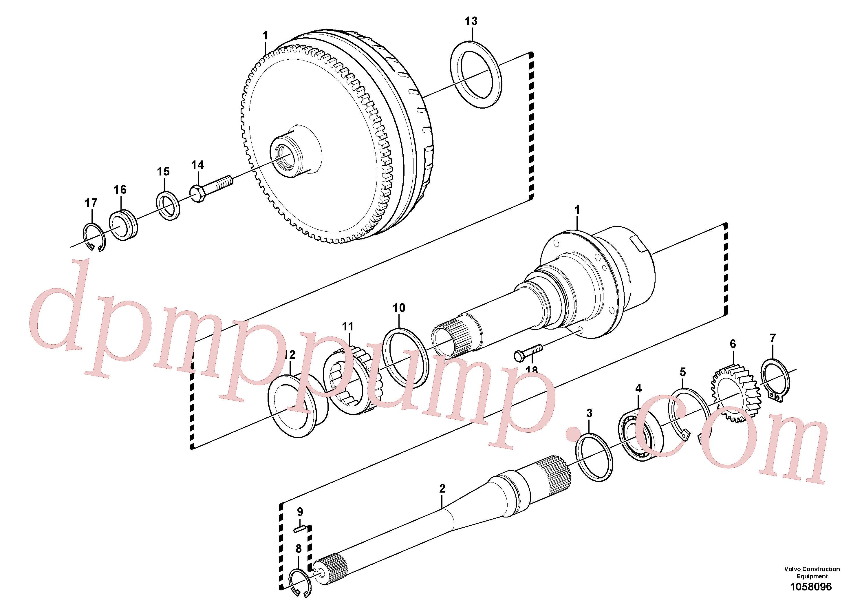 SA9541-02100 for Volvo Torque converter(1058096 assembly)