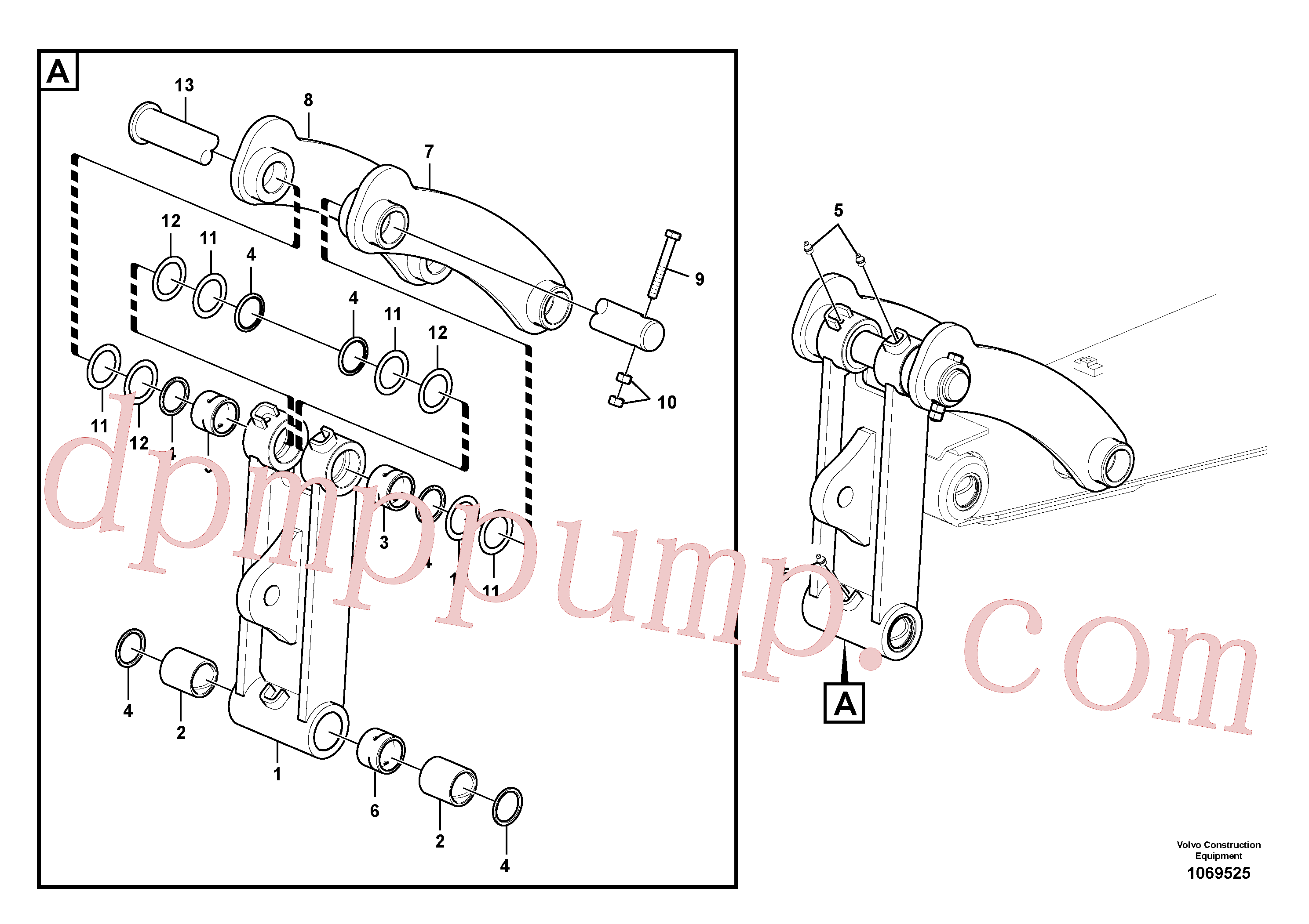 VOE14568019 for Volvo Links to connecting rod(1069525 assembly)