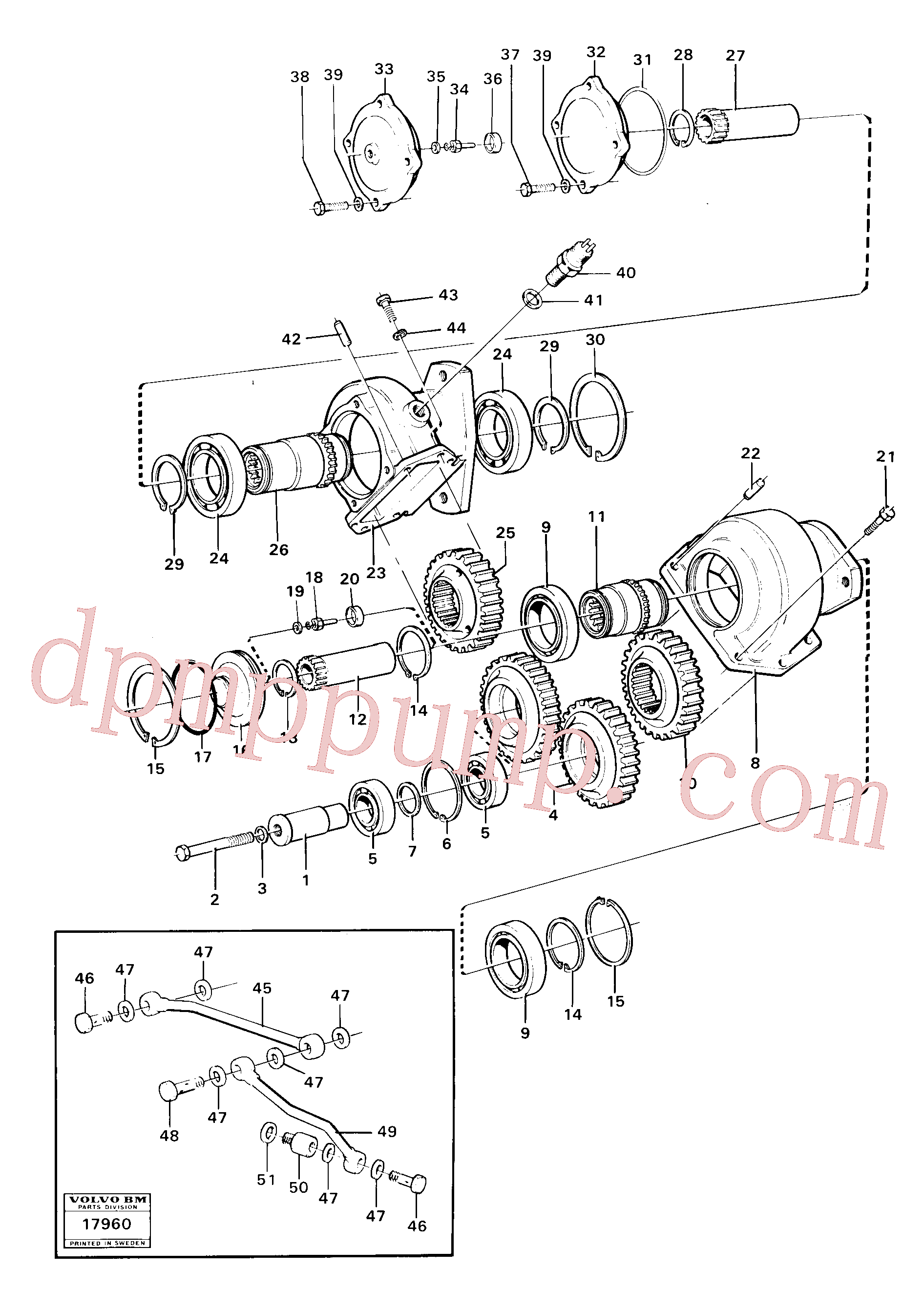 VOE4720655 for Volvo Pump drive(17960 assembly)