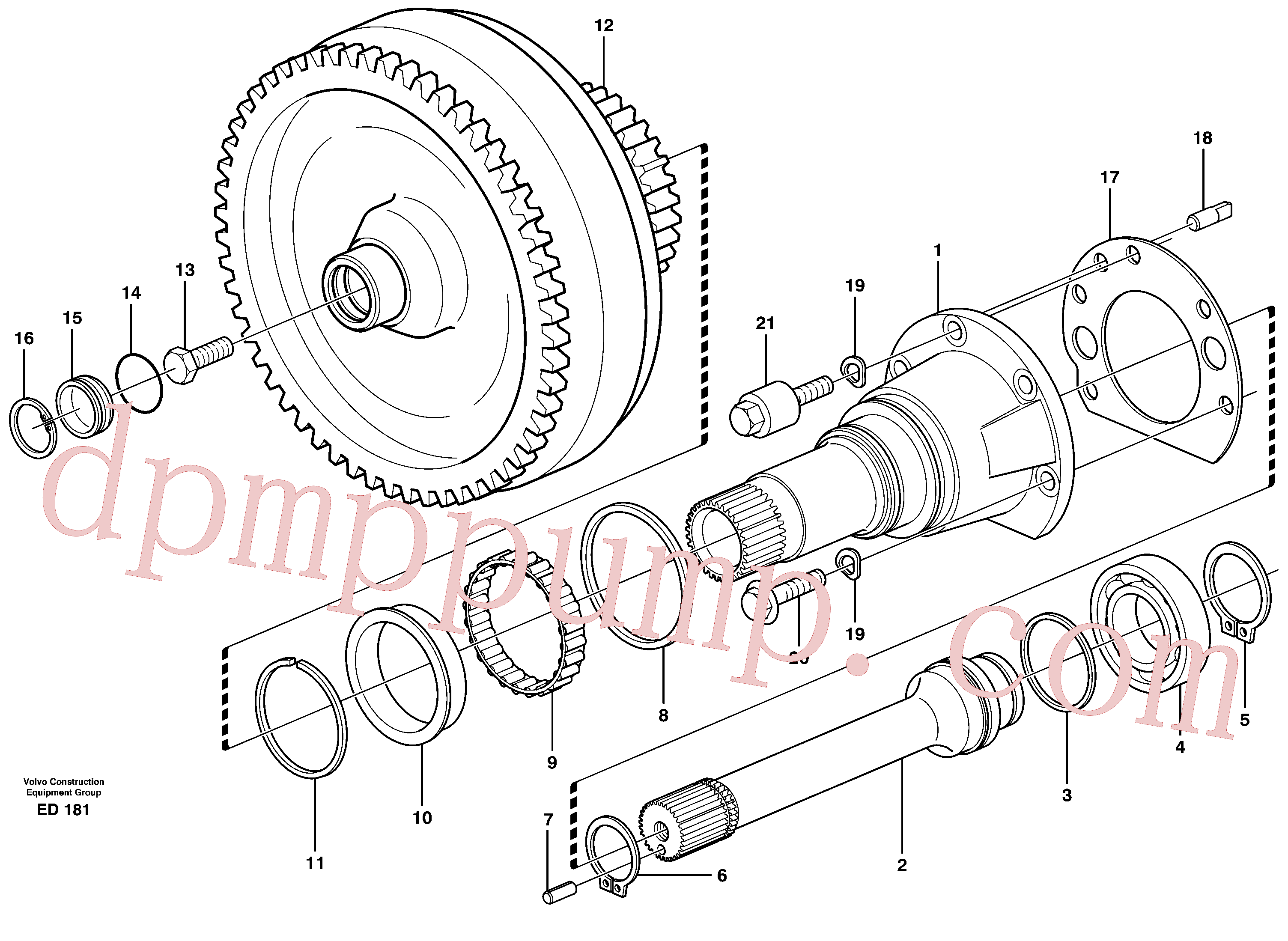 SA9541-01050 for Volvo Torque converter(ED181 assembly)