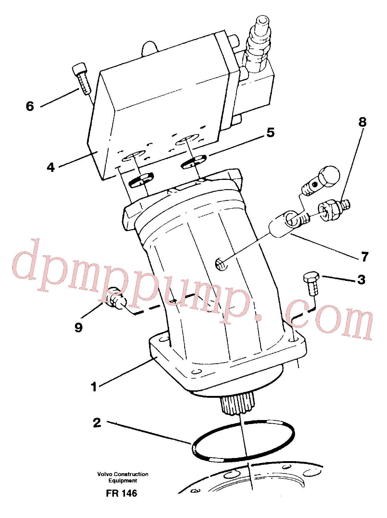 VOE14026454 for Volvo Swing motor(FR146 assembly)