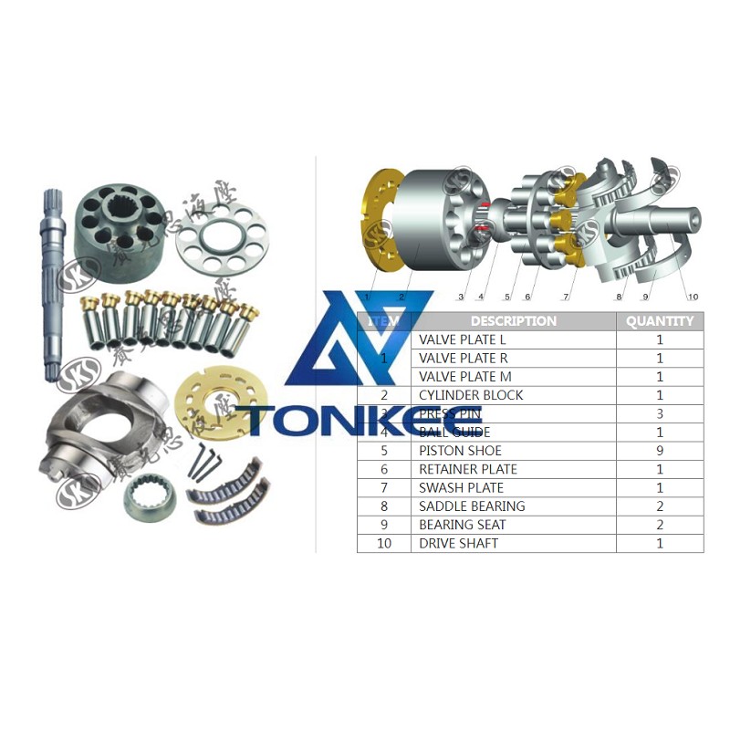 18 month warranty, A10VG63, BEARING SEAT hydraulic pump | Tonkee®