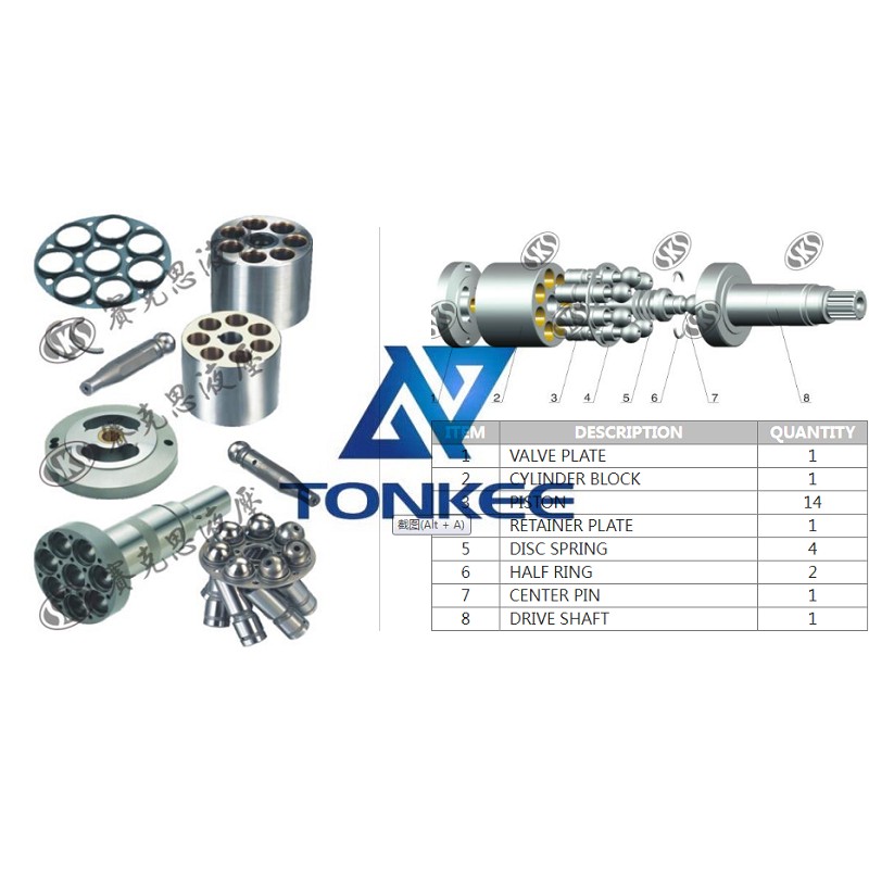 A2V500 RETAINER PLATE, hydraulic pump | Tonkee®