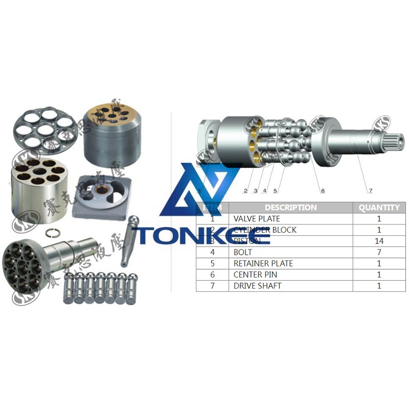  A7V200 CENTER PIN, hydraulic pump | Tonkee® 