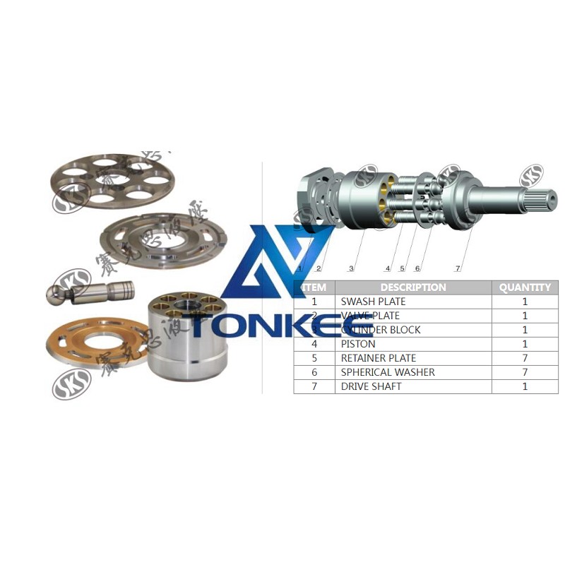  BPR186 VALVE PLATE, hydraulic pump | Tonkee®
