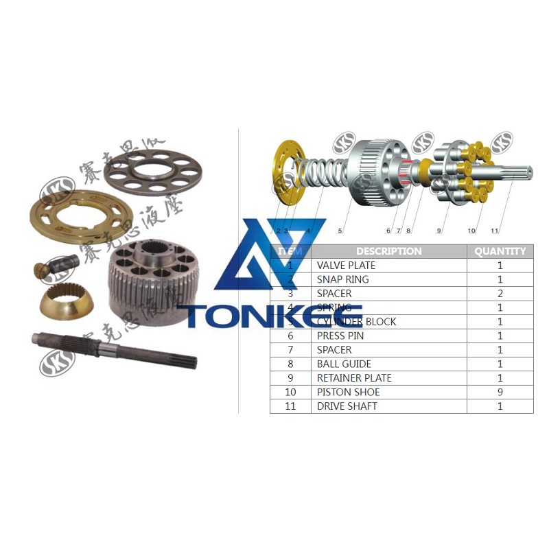 OEM high quality DNB08 RETAINER PLATE travel motor | Tonkee®