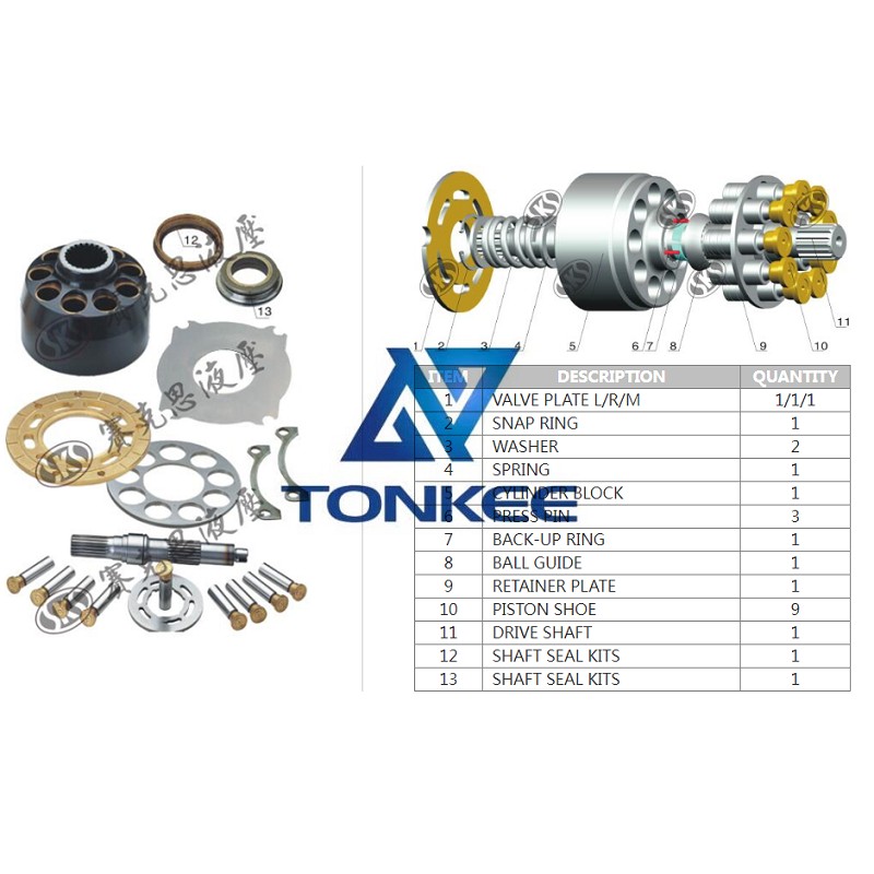 CASE 1460, CYLINDER BLOCK, hydraulic pump | Tonkee® 