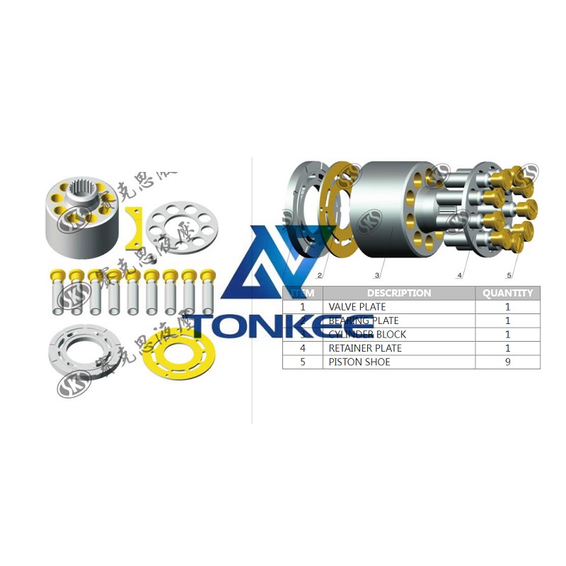 made in China, HCV45 VALVE PLATE, hydraulic pump | Tonkee®