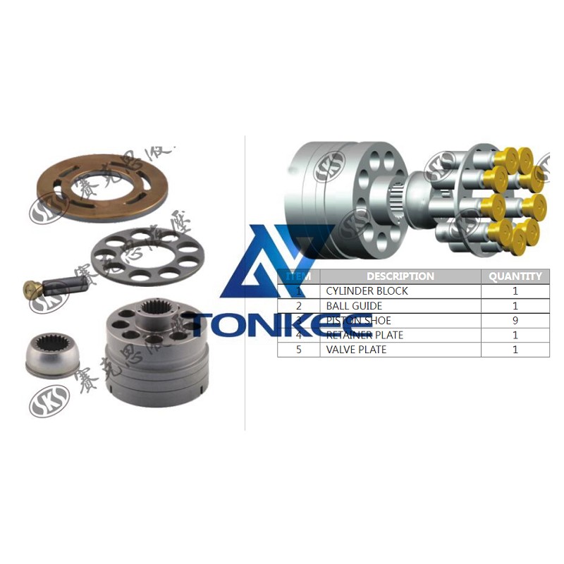 MF500 CYLINDER BLOCK, hydraulic pump | Tonkee® 