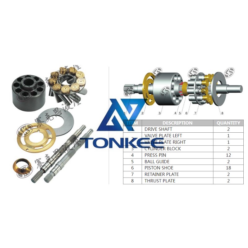 China NVK45(KOBELCO EXCAVATOR) THRUST PLATE | Partsdic®