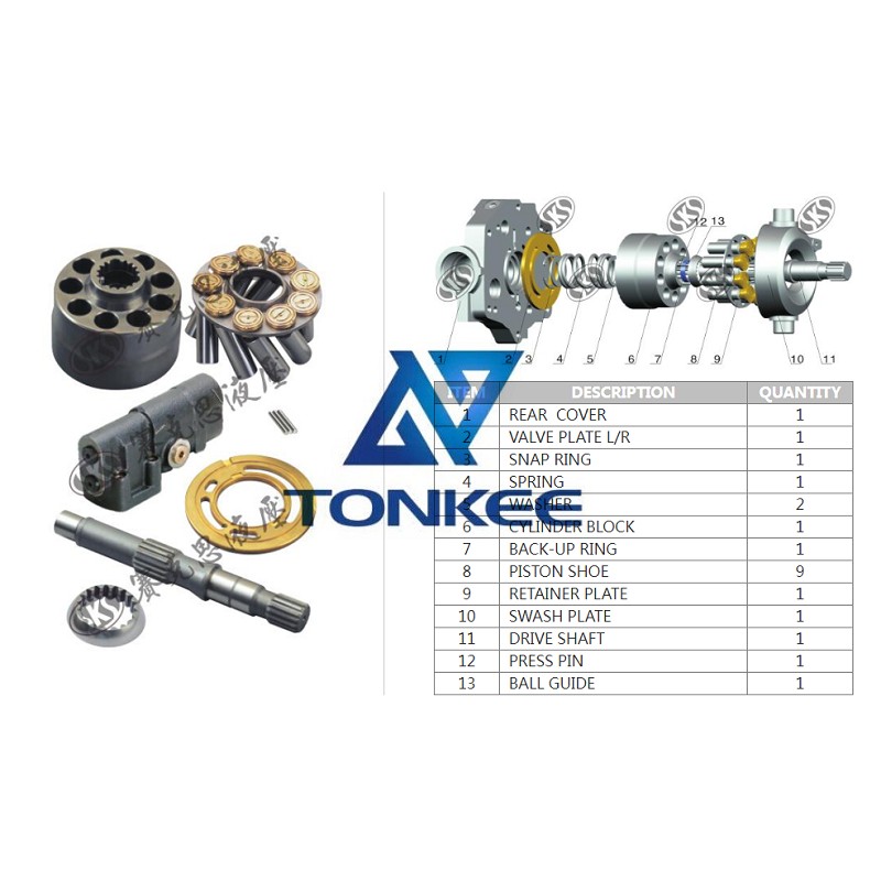 18 month warranty, TA19 RETAINER PLATE, hydraulic pump | Tonkee® 