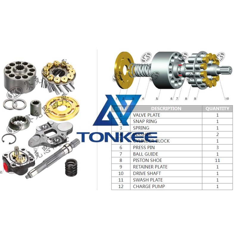 Shop PVK-2B-505(ZAX55 MAIN PUMP) RETAINER PLATE | Tonkee®