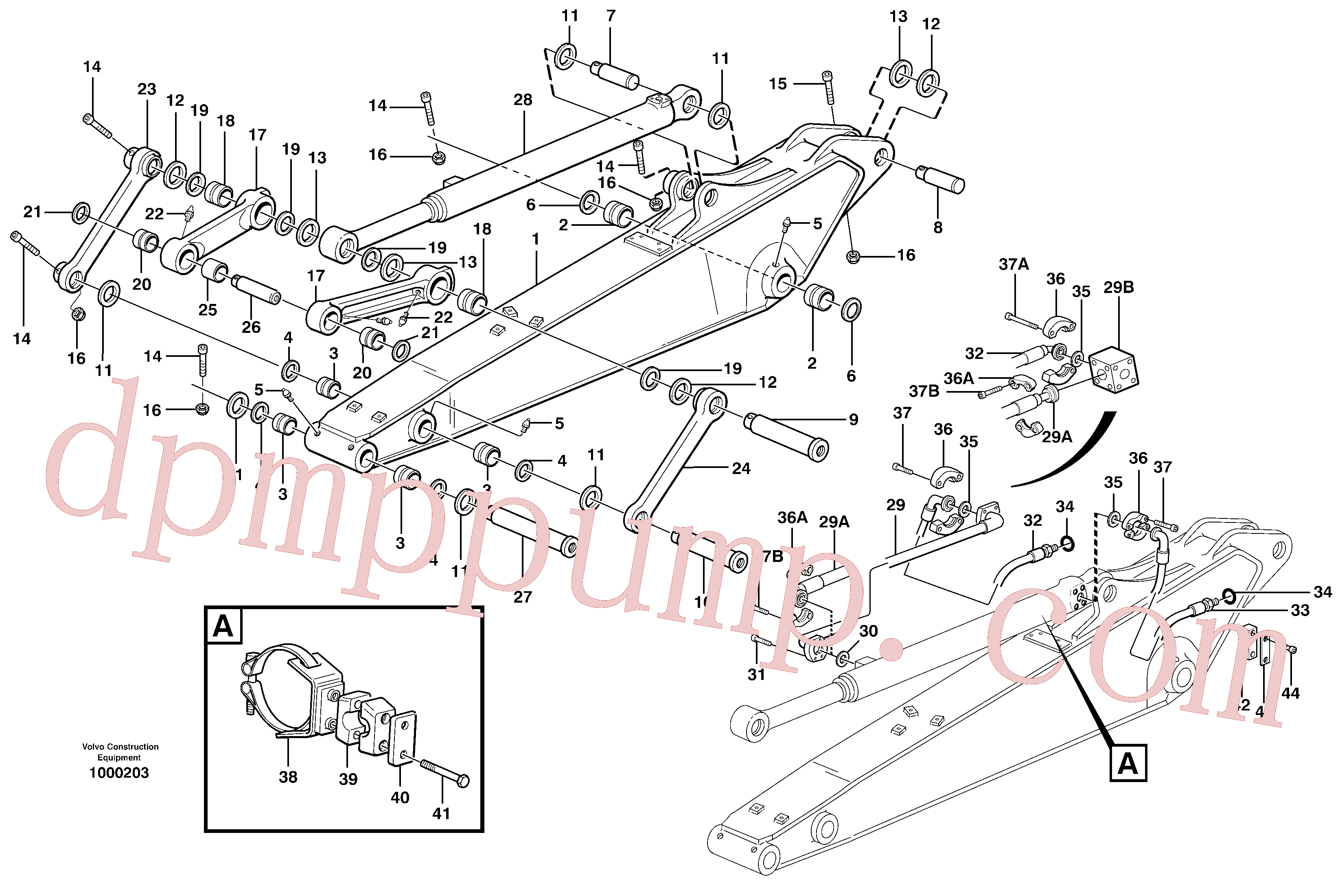 VOE14373277 for Volvo Dipper arm incl. connect.(1000203 assembly)