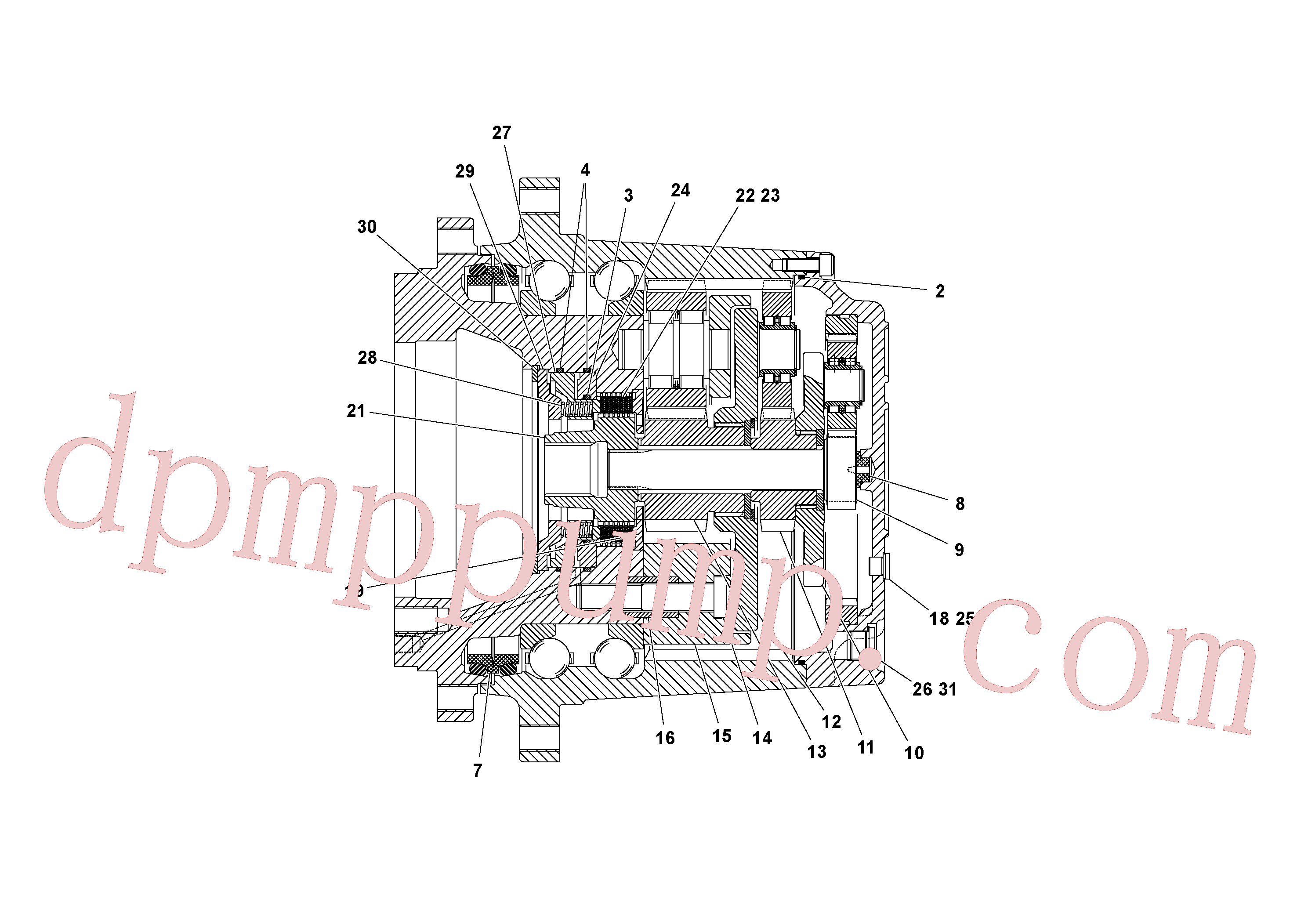 RM20311130 for Volvo Traction Drive Planetary Assembly(1053171 assembly)