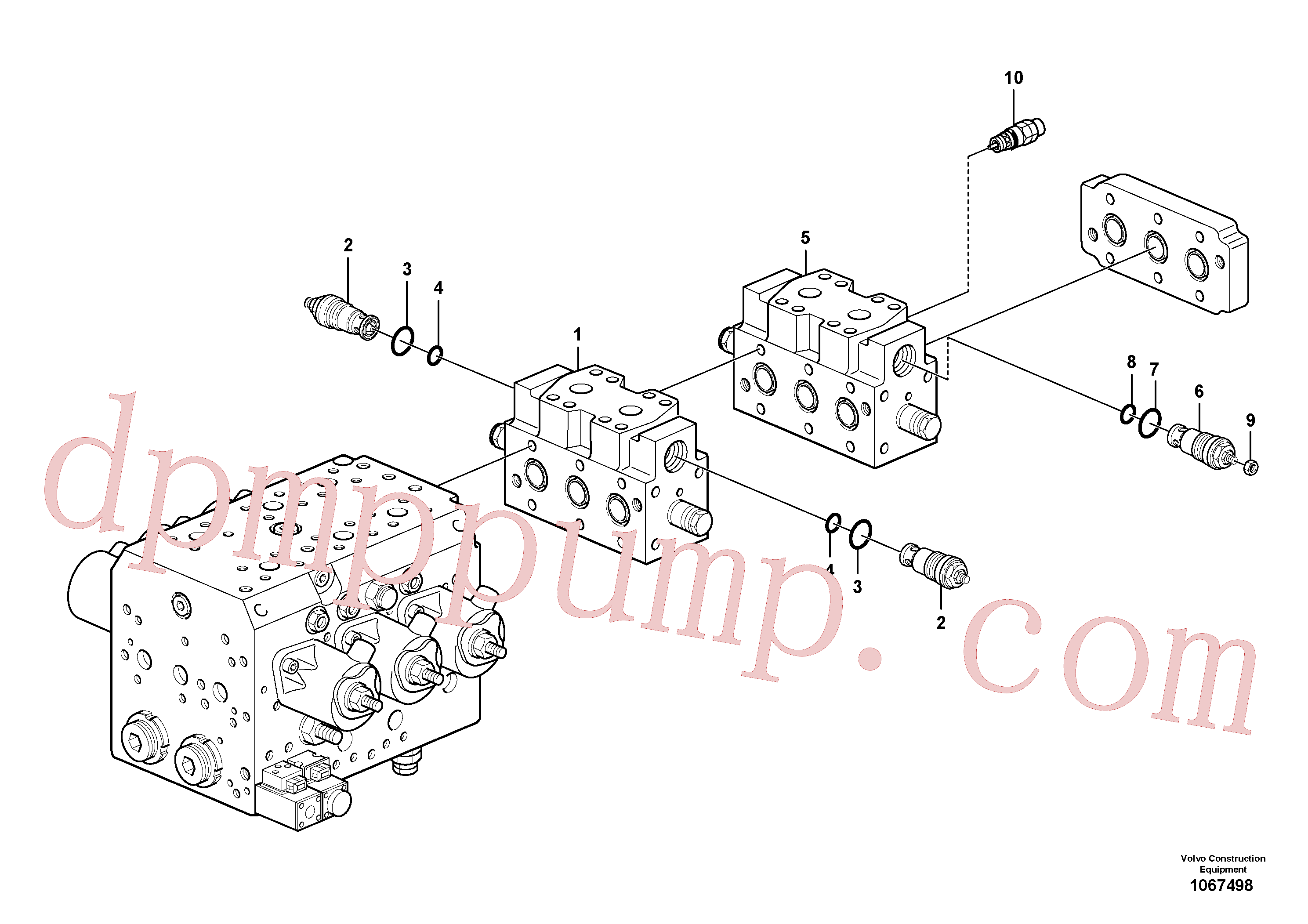 VOE15028328 for Volvo Valve(1067498 assembly)
