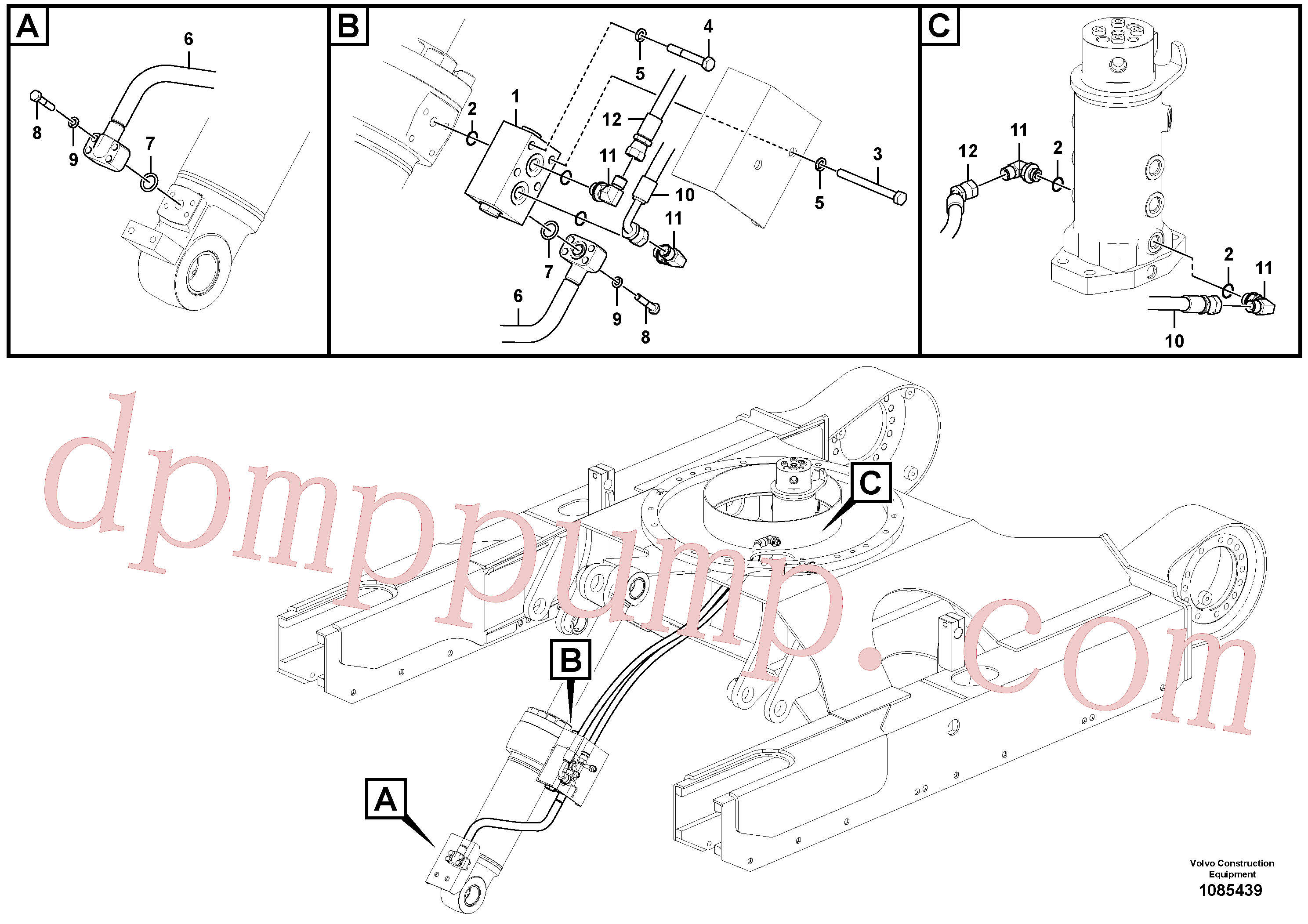 China Made VOE14698291 Non-return valve parts for Volvo Excavator