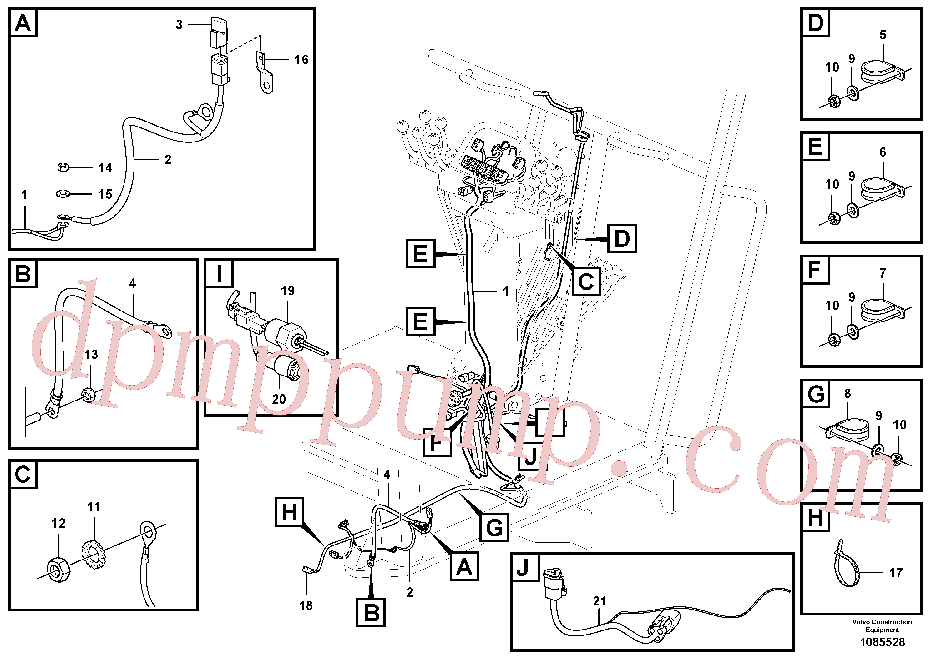 VOE16263937 for Volvo Lubrication, Cable harnesses, instrument panel(1085528 assembly)