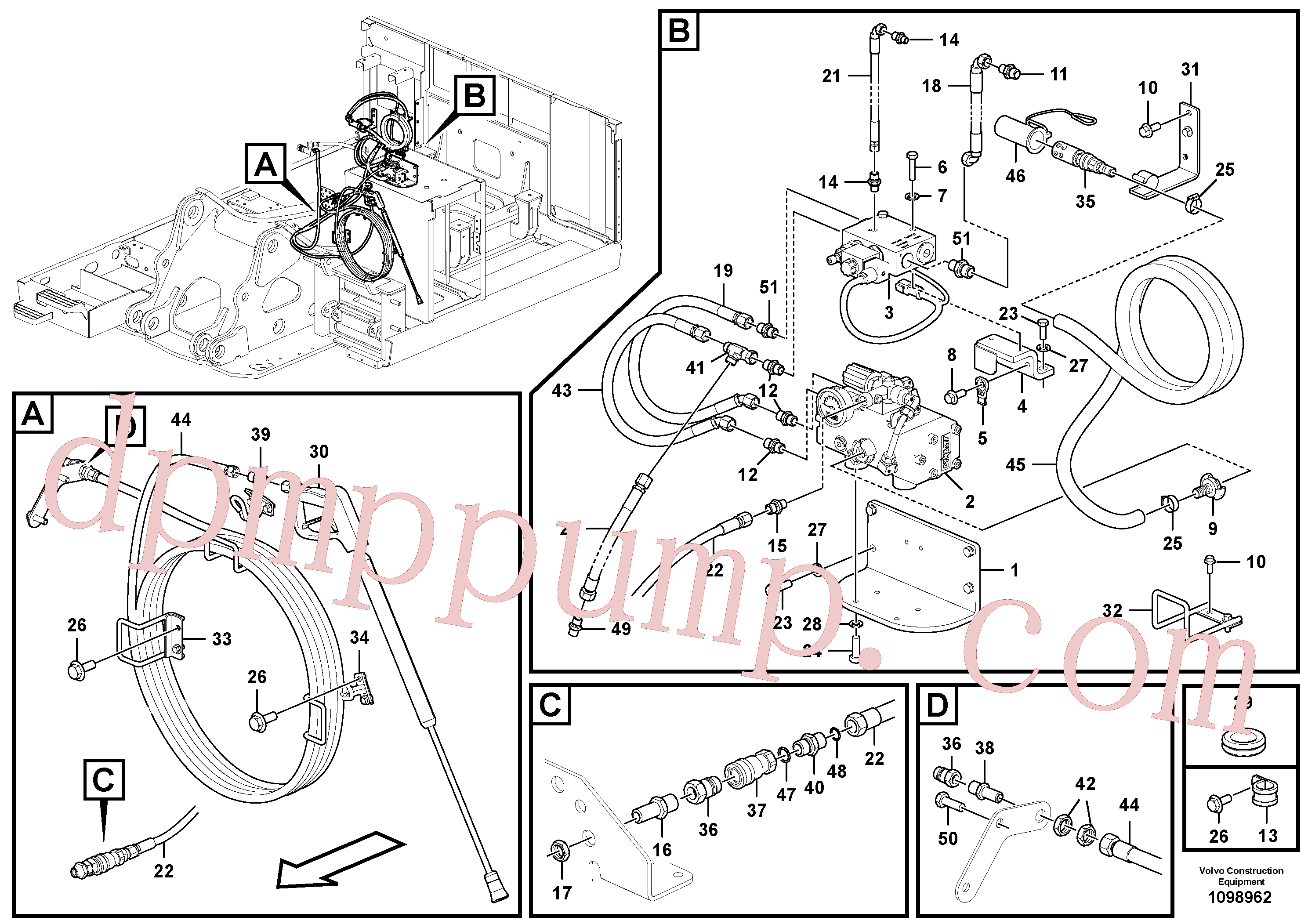 VOE14686389 for Volvo Dust suppression system(1098962 assembly)