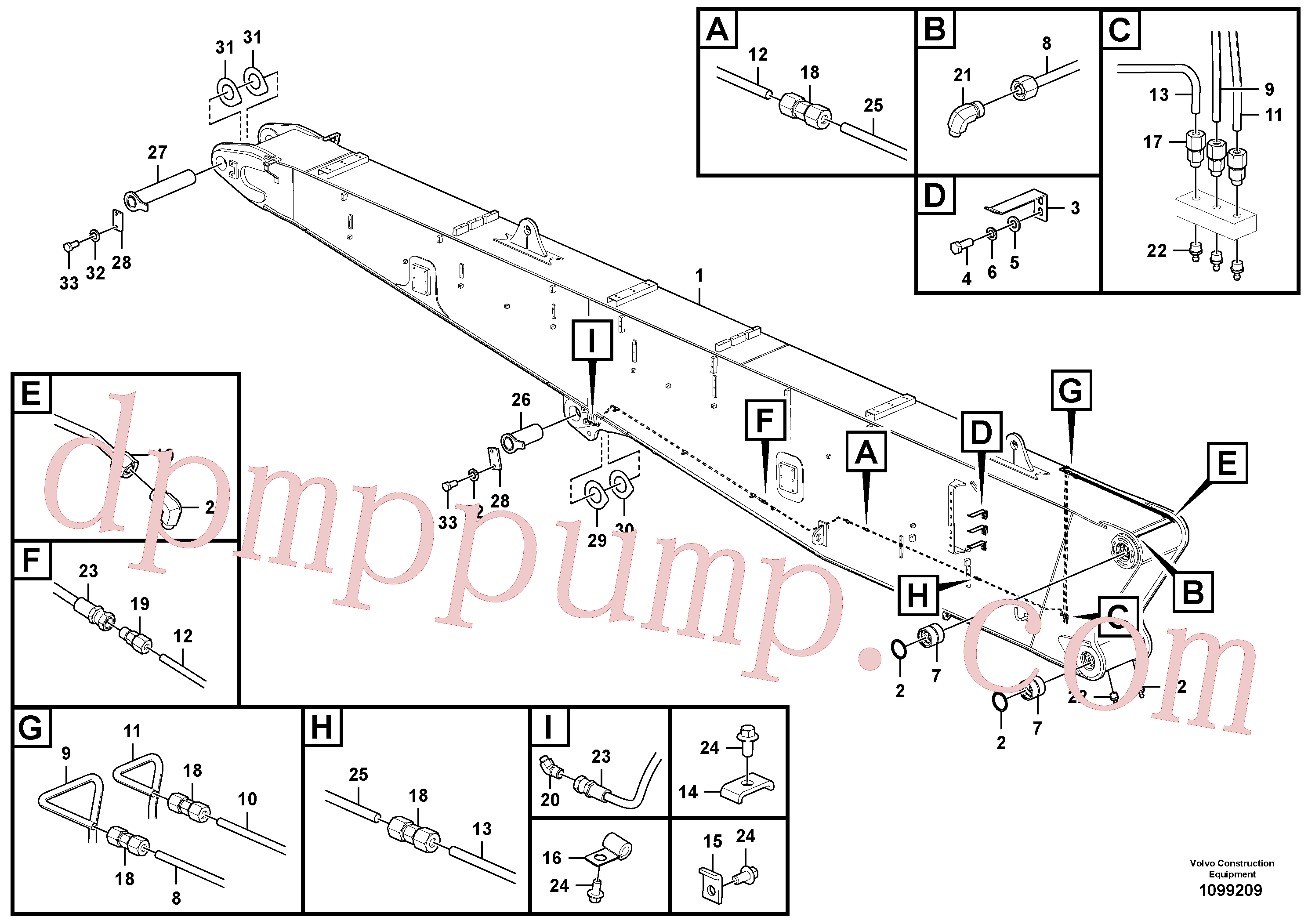 VOE14742077 for Volvo Boom, demolition(1099209 assembly)
