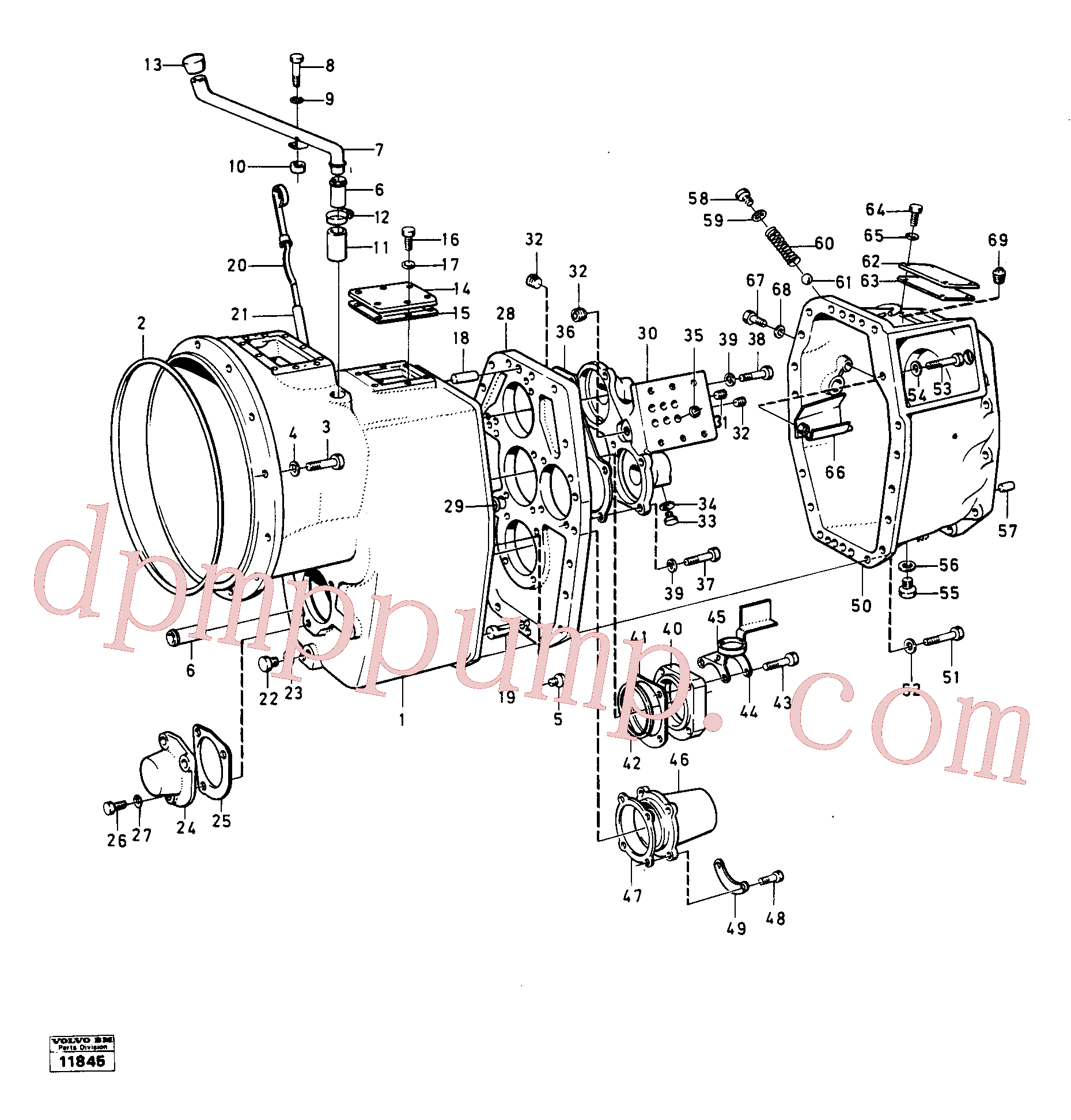 VOE955526 for Volvo Housing,covers and boltings(11845 assembly)