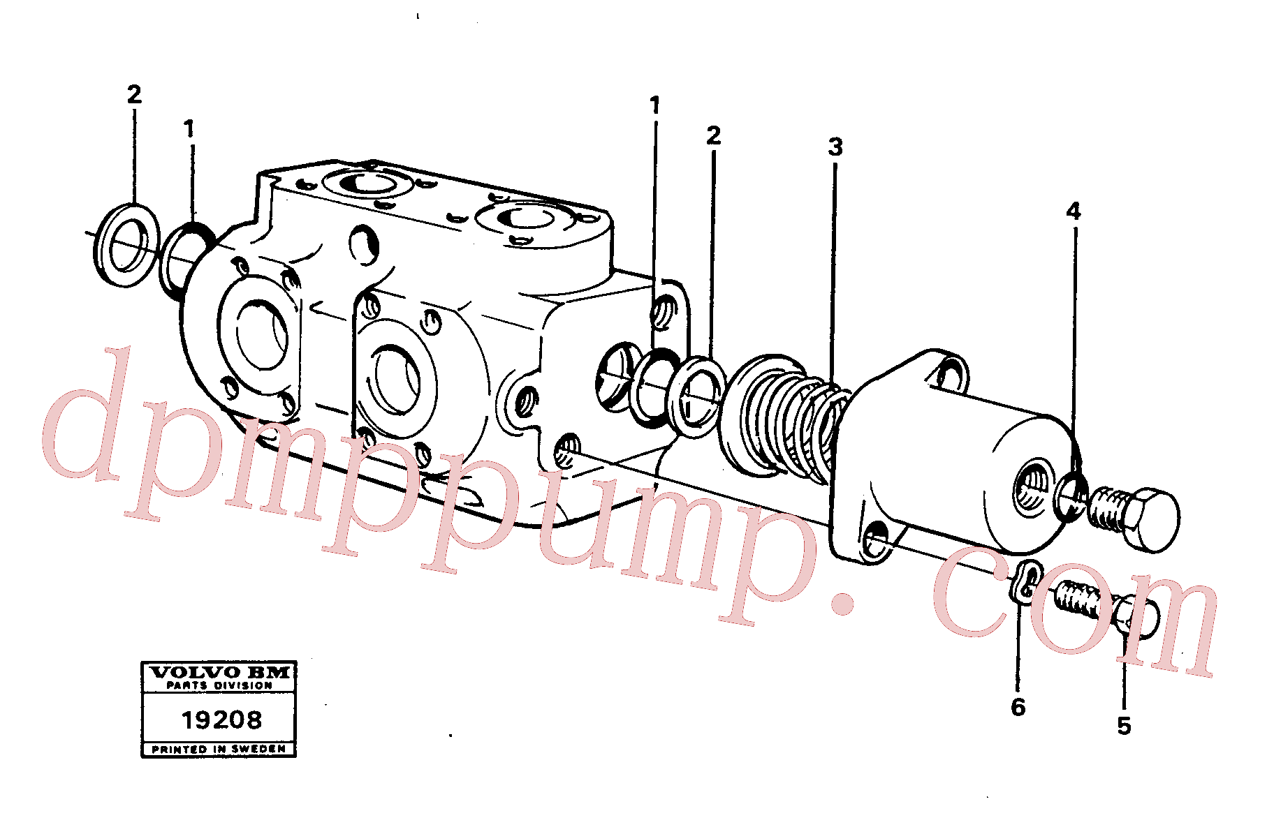 VOE6631316 for Volvo Hydraulic valve.(19208 assembly)