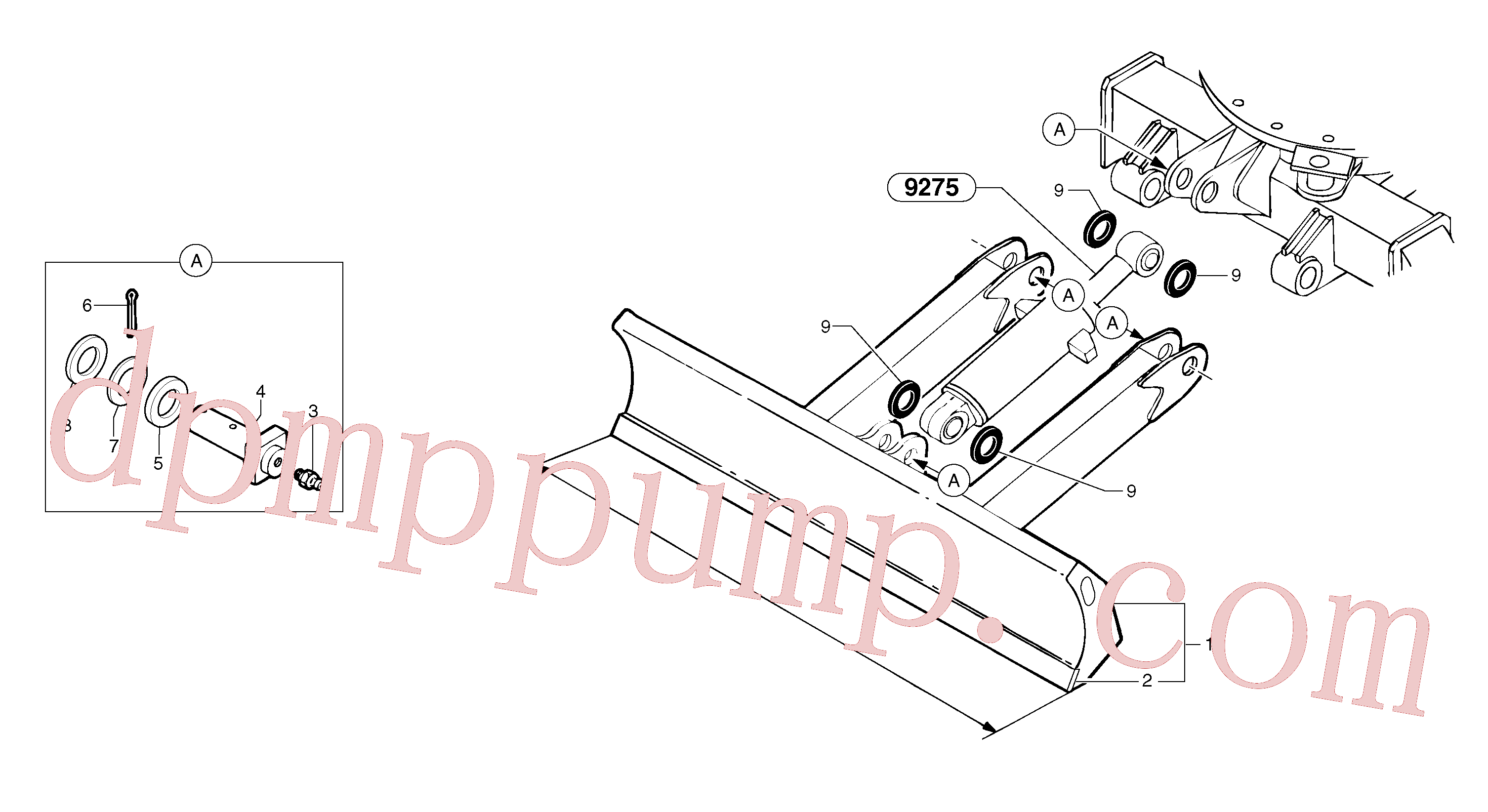 PJ2060038 for Volvo Dozer blade(9271X1 assembly)