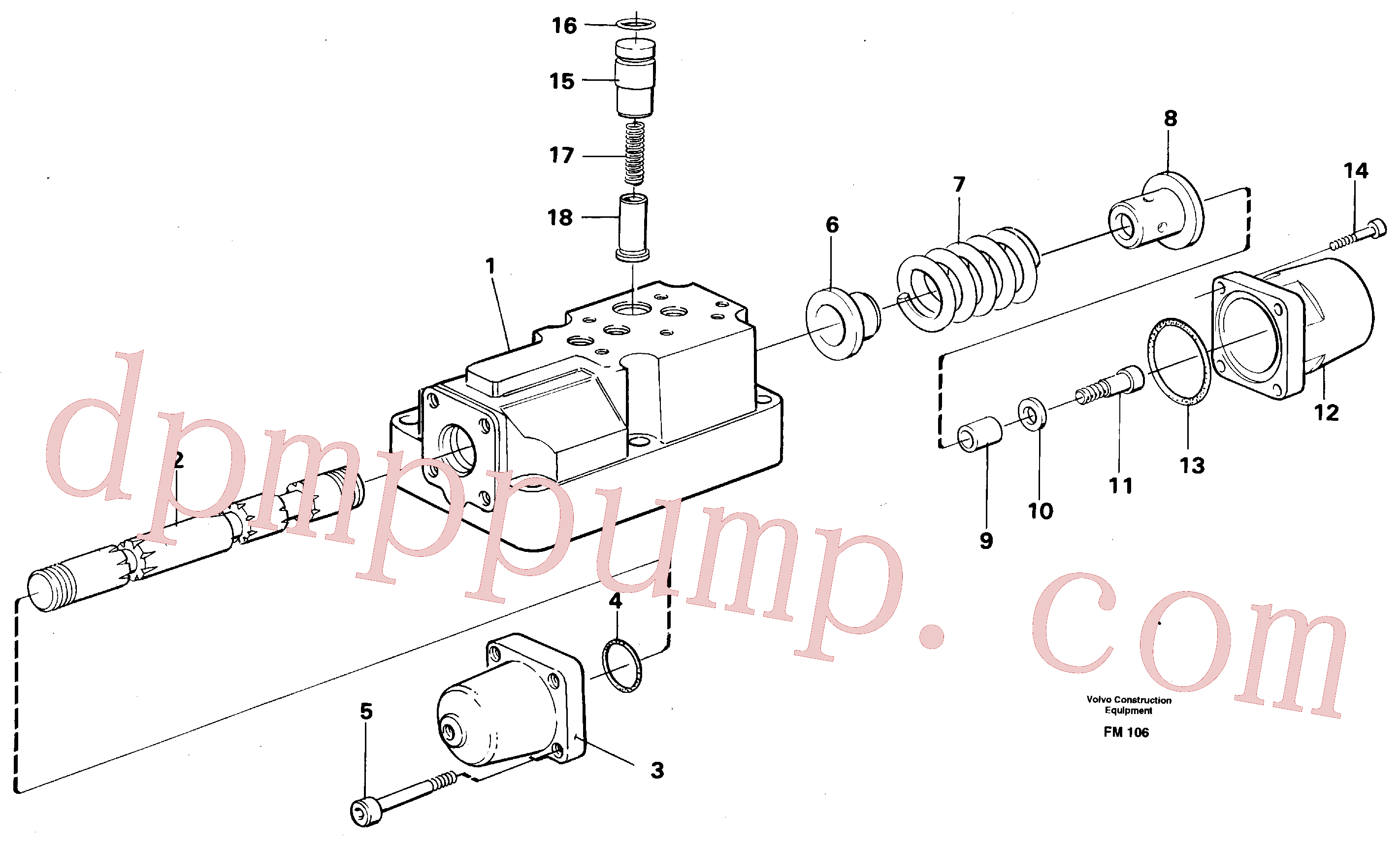 VOE14023264 for Volvo Four-way valve(FM106 assembly)