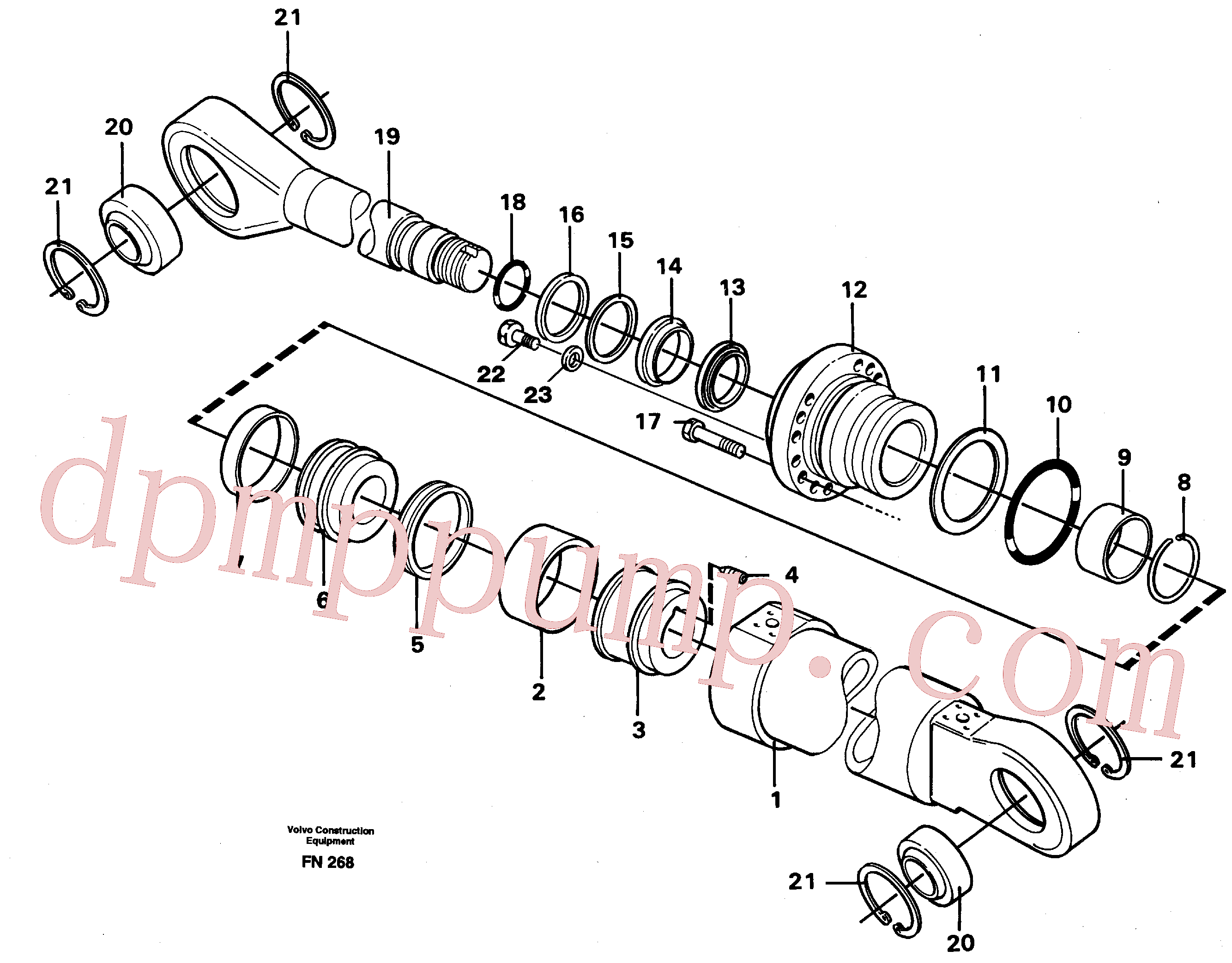 VOE14013018 for Volvo Knuckle cylinder(FN268 assembly)