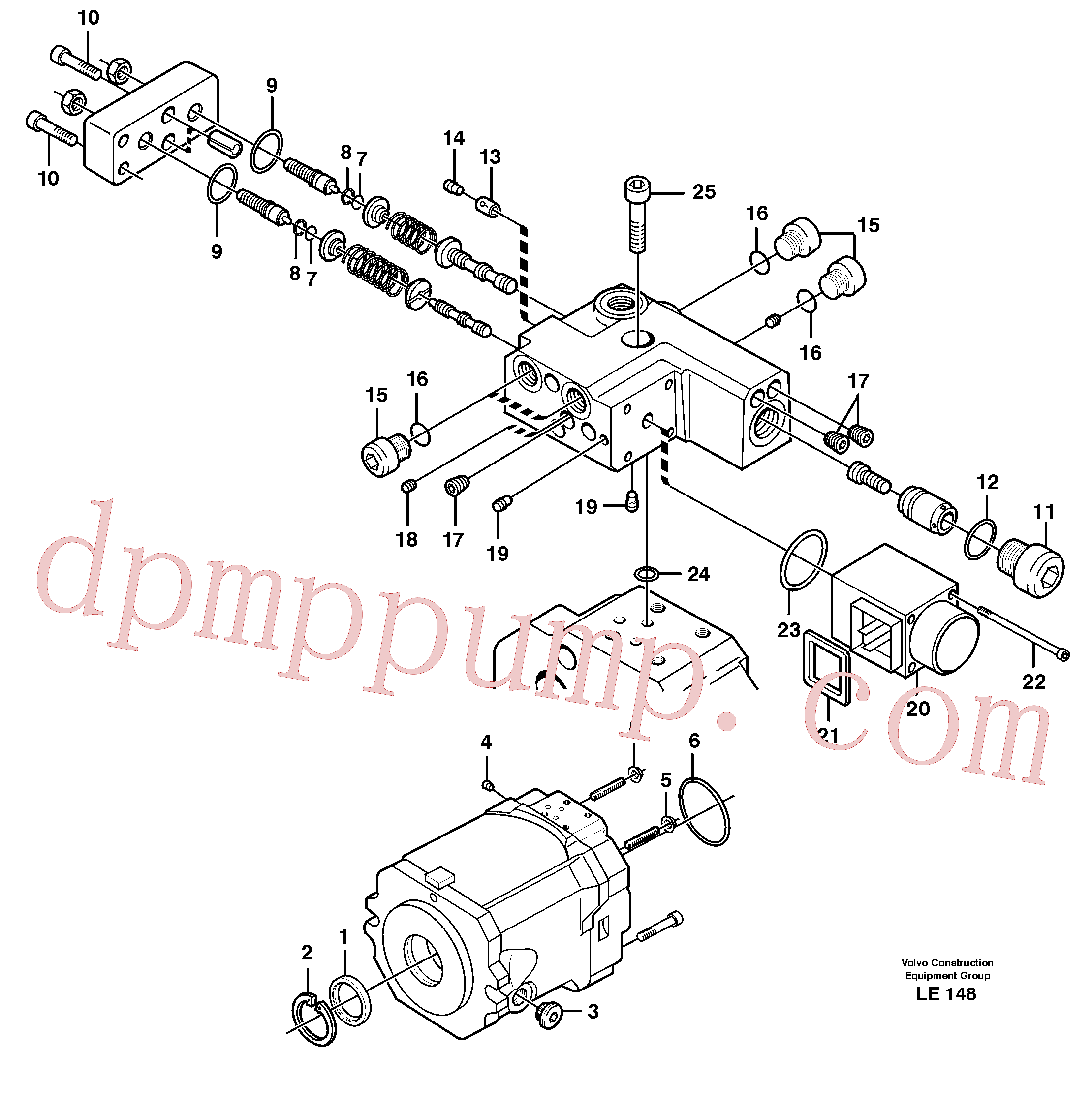 VOE11705607 for Volvo Hydraulic pump(LE148 assembly)