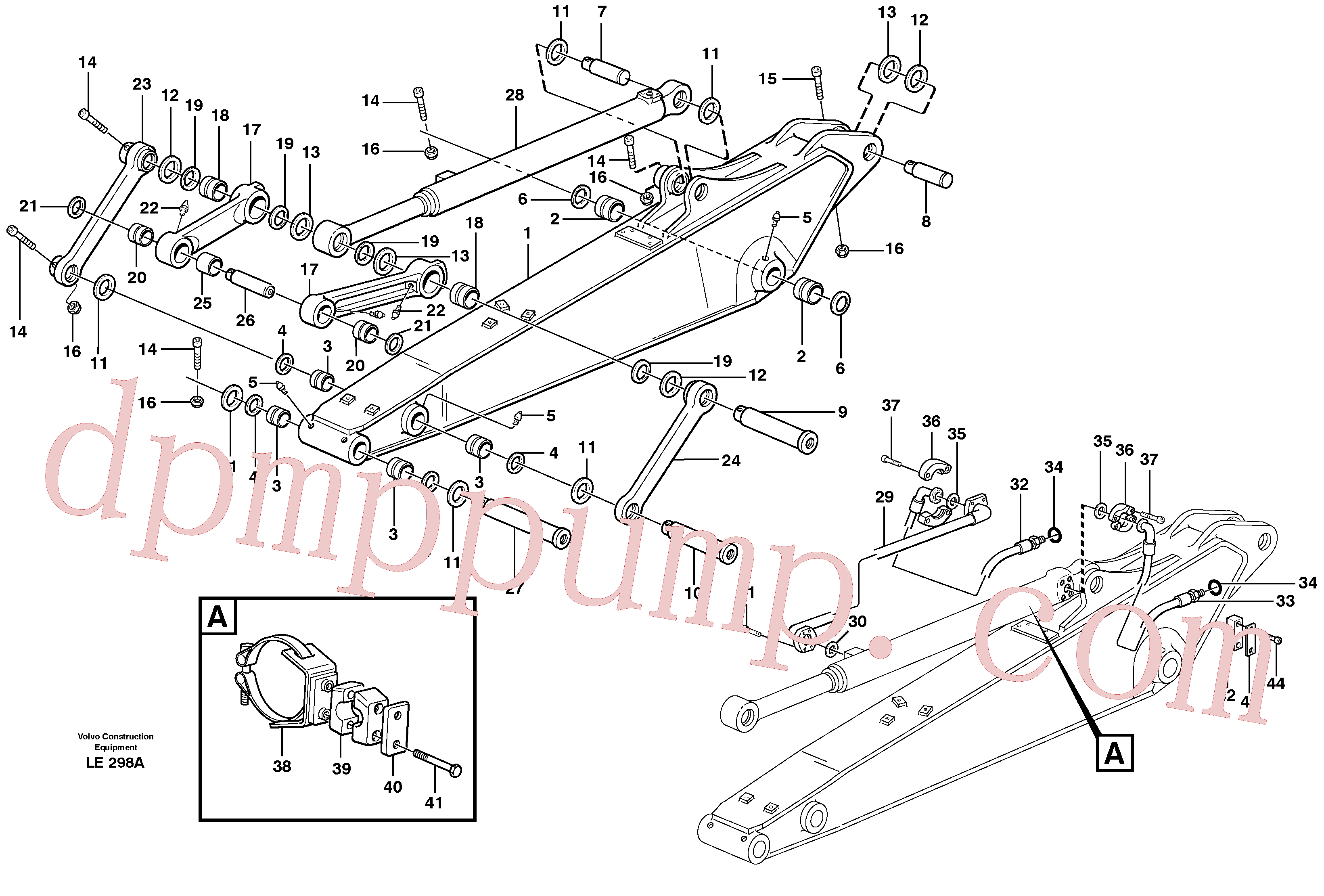 VOE14373277 for Volvo Dipper arm incl. connect.(LE298A assembly)