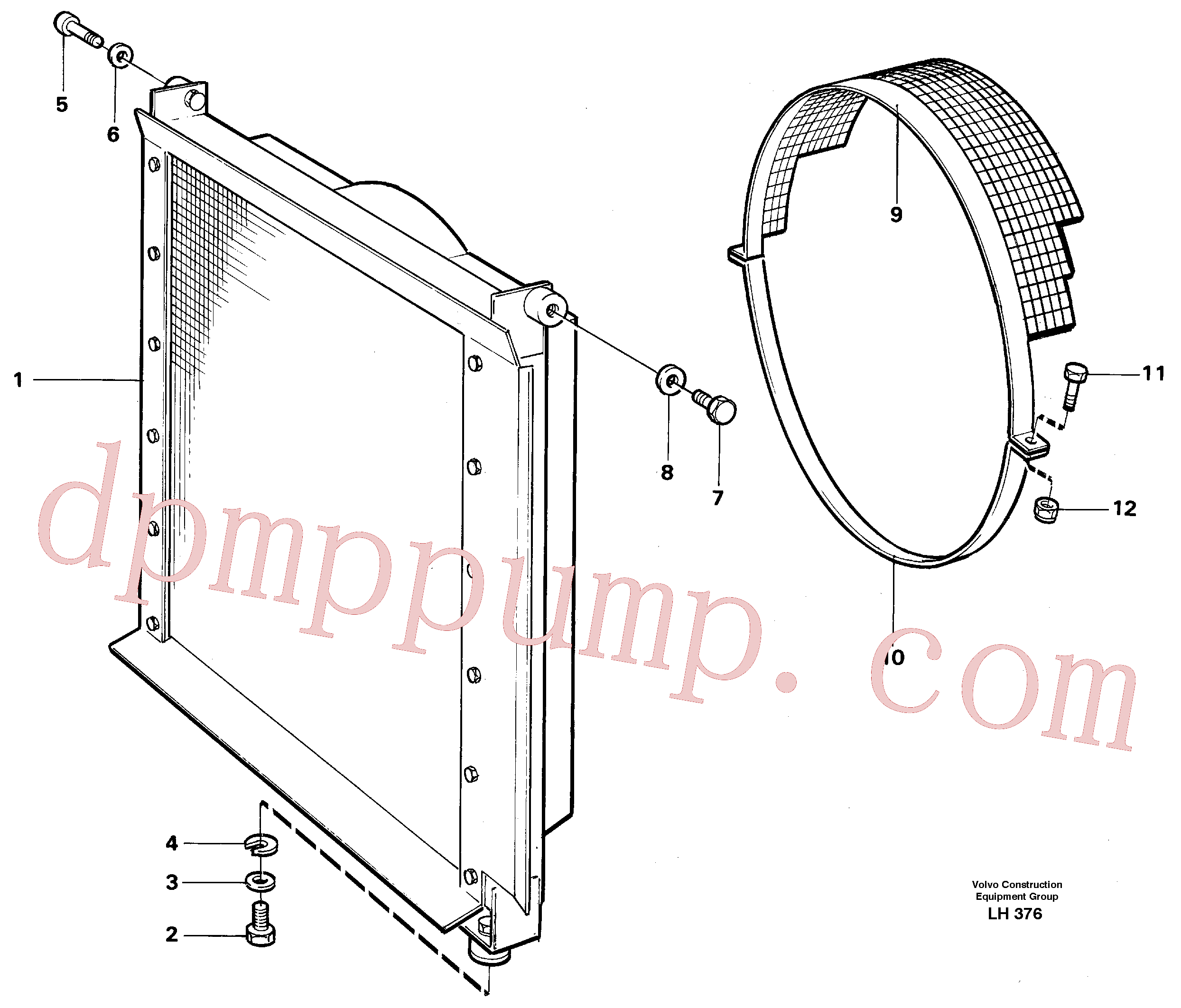 VOE14258154 for Volvo Radiator with fitting parts(LH376 assembly)