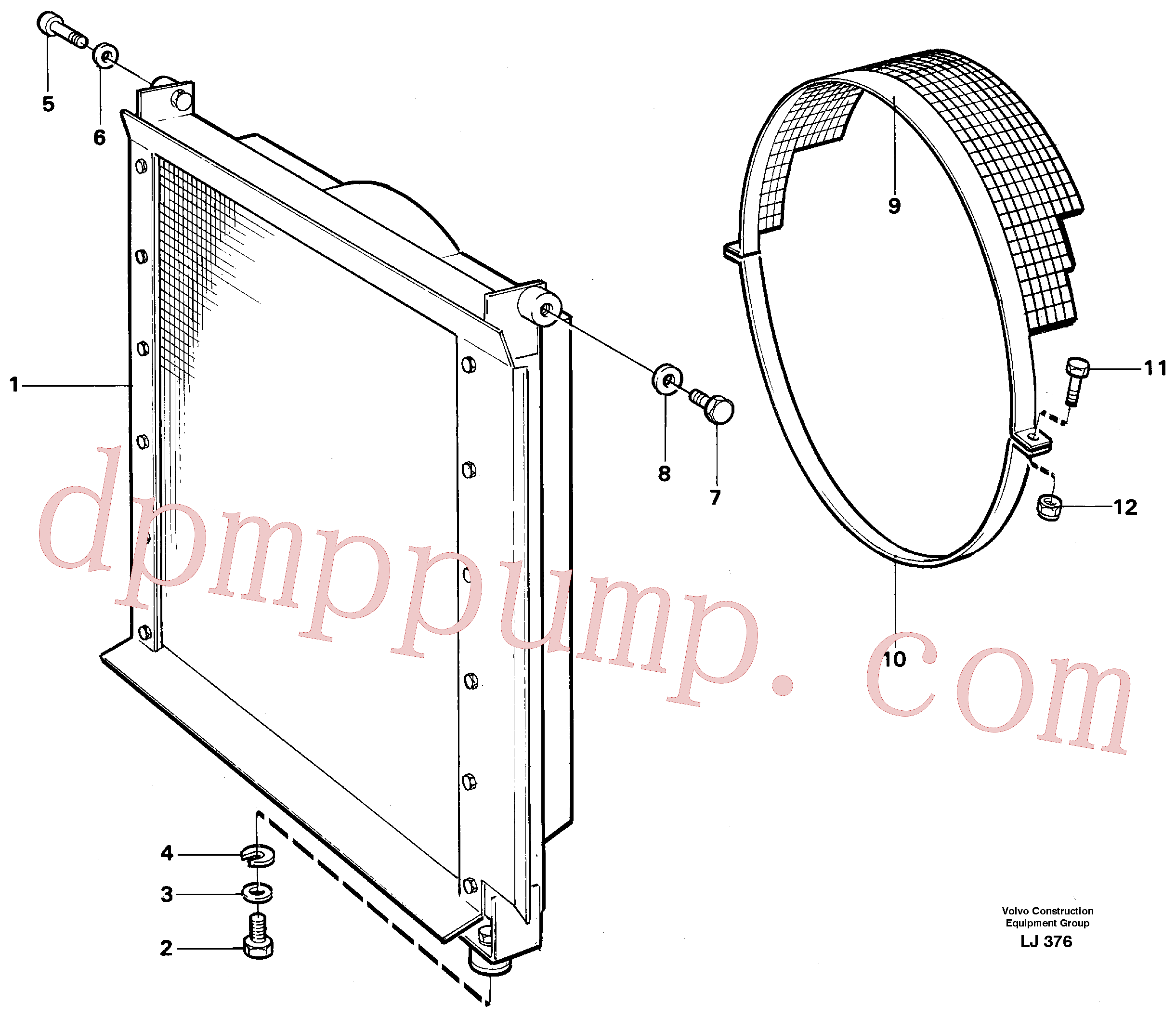 VOE14258154 Fan Protector for Volvo Excavator spare