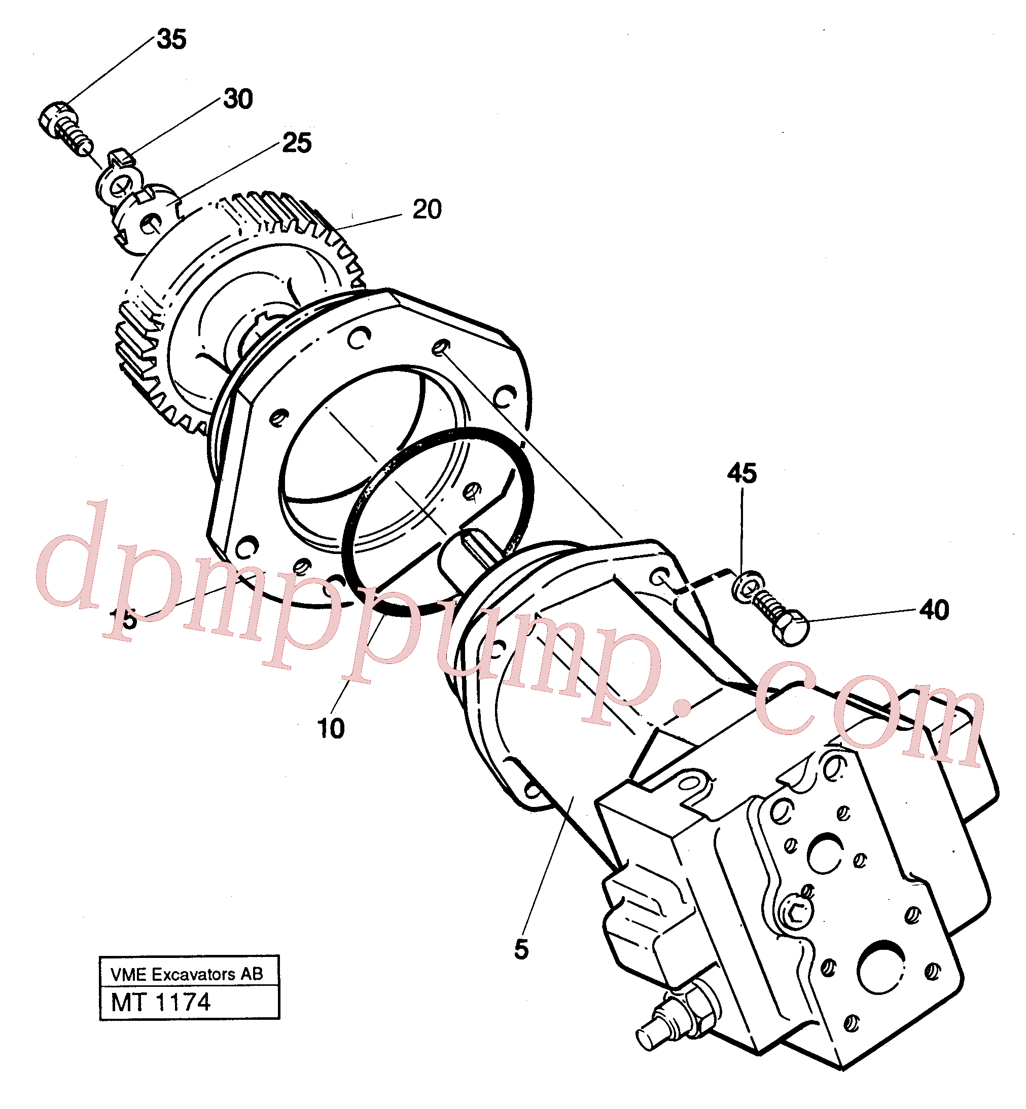 VOE14241946 for Volvo Pump P1, P2, P3(MT1174 assembly)