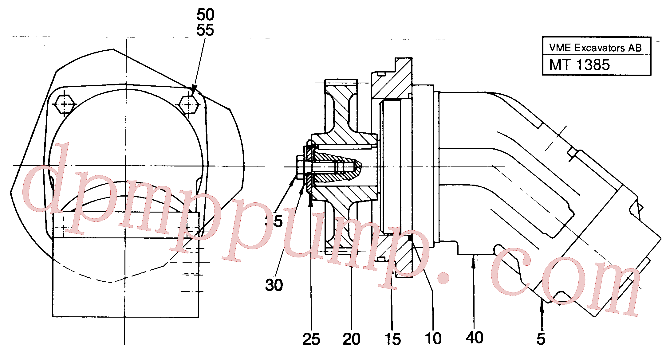 VOE14241946 for Volvo Pump P4, 110l/min, Pump P4, Q = 78l/min(MT1385 assembly)